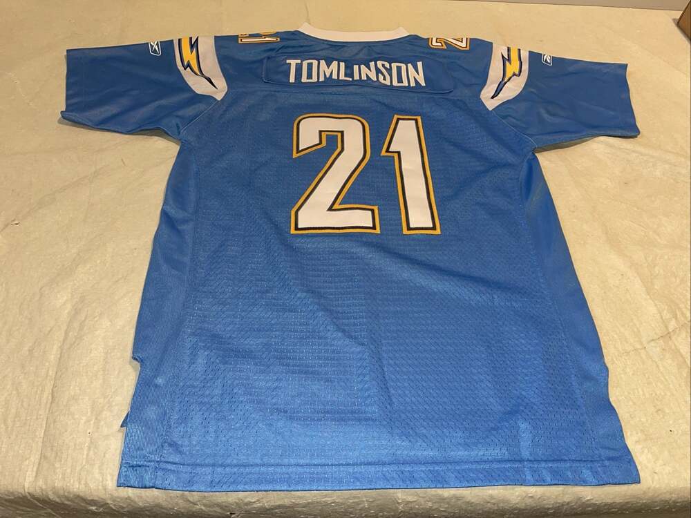 Youth Xl 18/20 Ladainian Tomlinson Chargers Jersey Sewn Clean Reebok Blue NFL